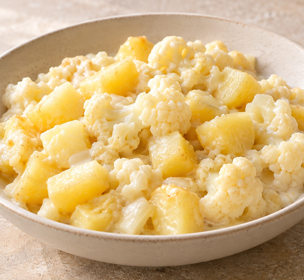 Creamy cauliflower and potato side