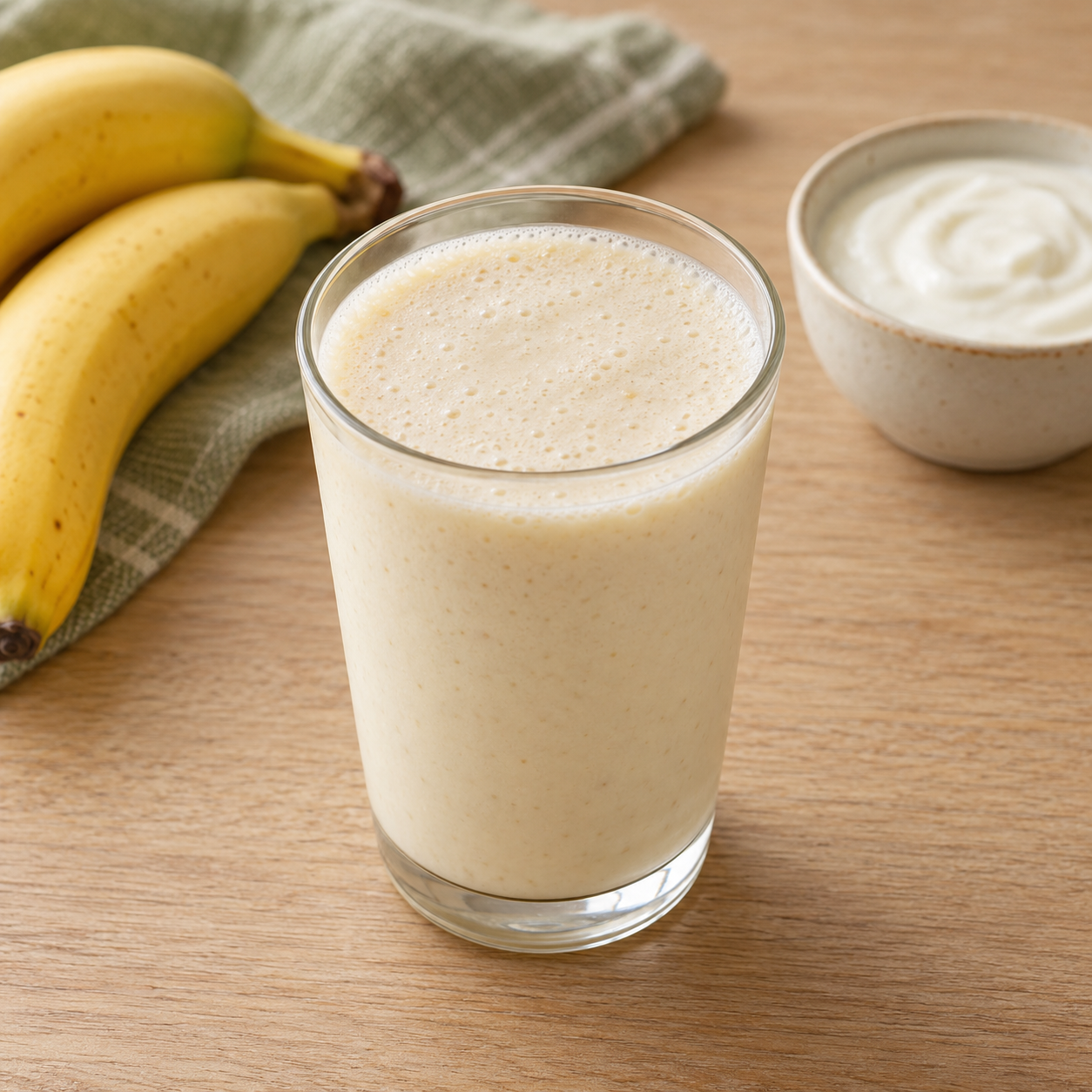 Banana yoghurt smoothie