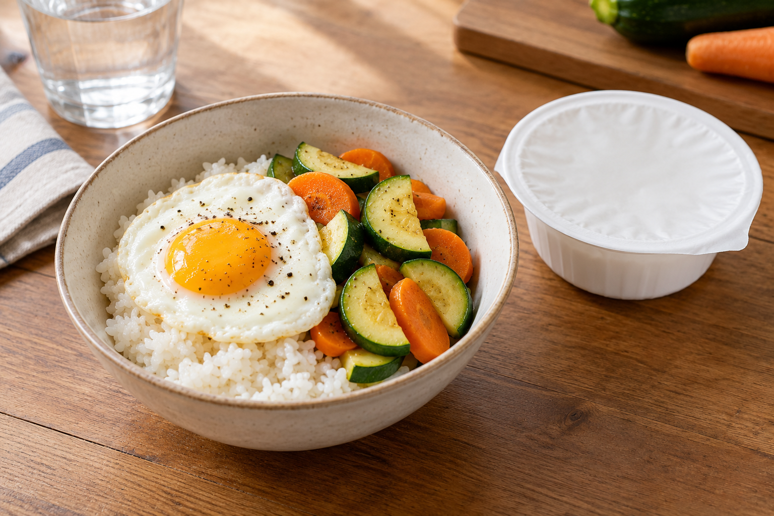 A selection of simple nourishing meals