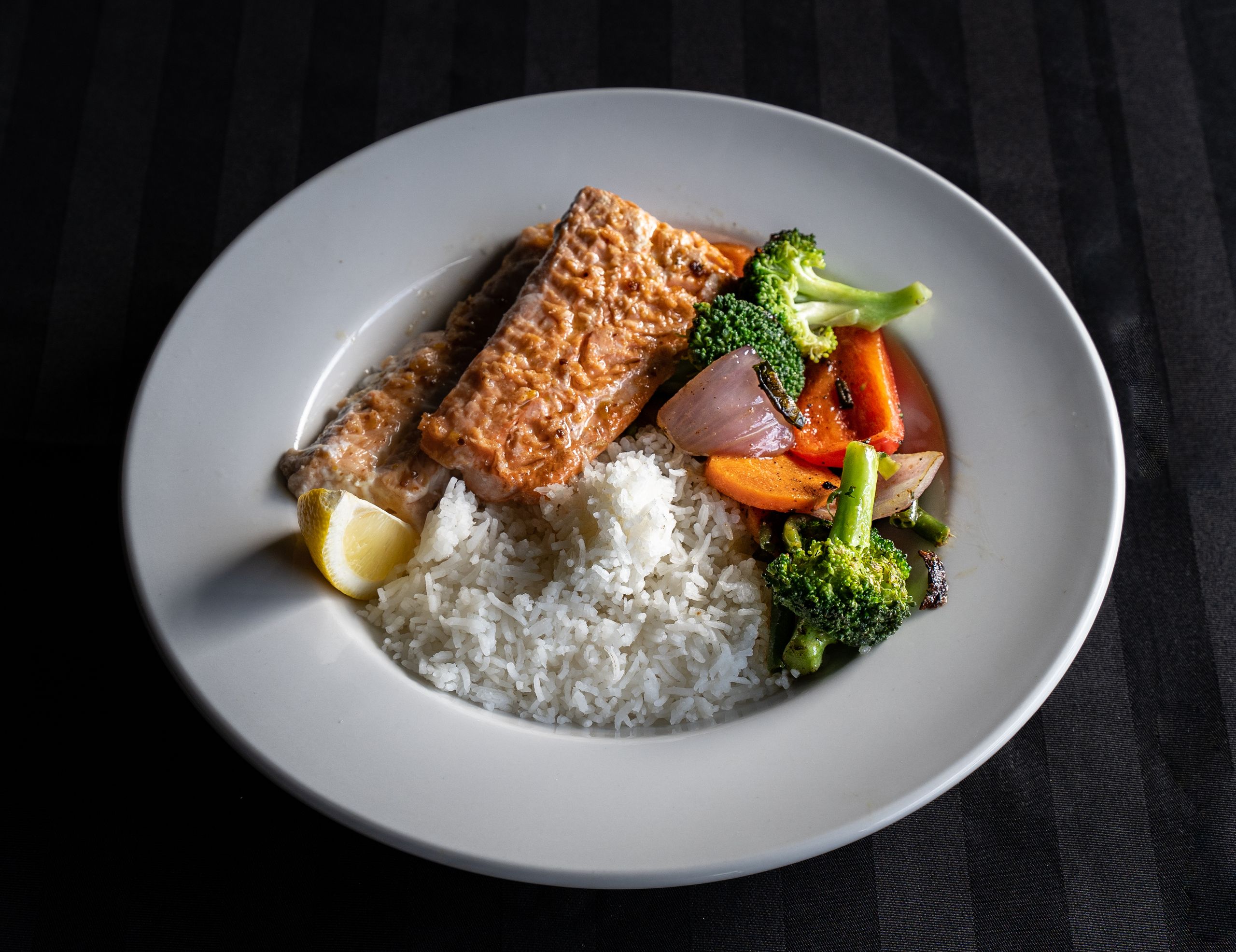 A nourishing meal with a range of simple foods